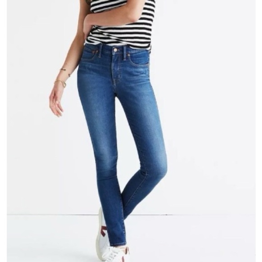 Madewell 9” High-Riser Skinny Skinny Jeans Size 30 Polly Wash Stretch